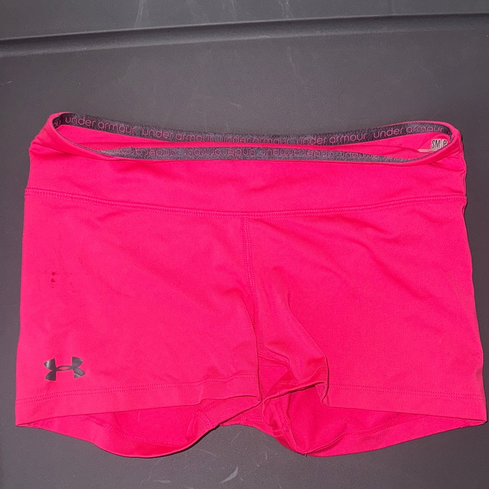 Under Armour Women's Bright Pink Athletic Shorts